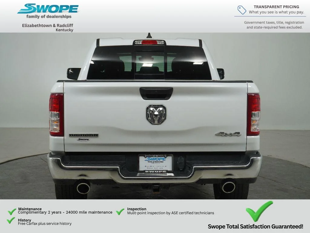 Used 2023 Bright White Clearcoat Ram Big Horn image 4