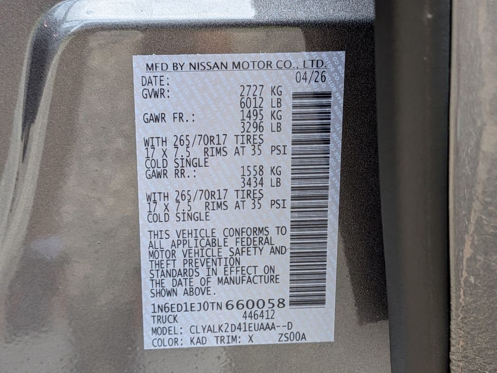 New 2026 Gray Nissan PRO-X image 27