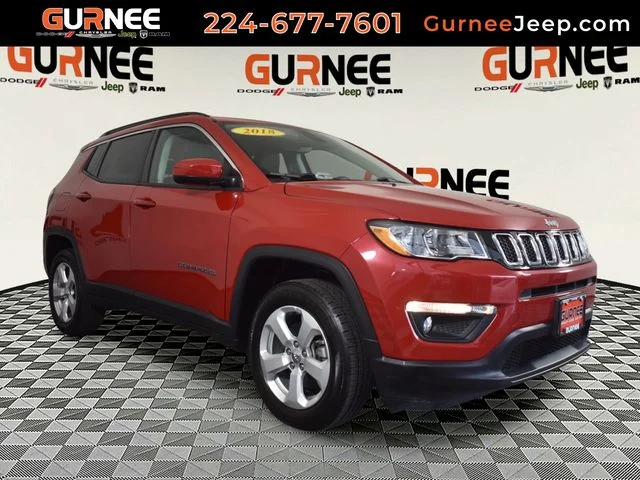 Used 2018 Red Jeep Latitude image 1