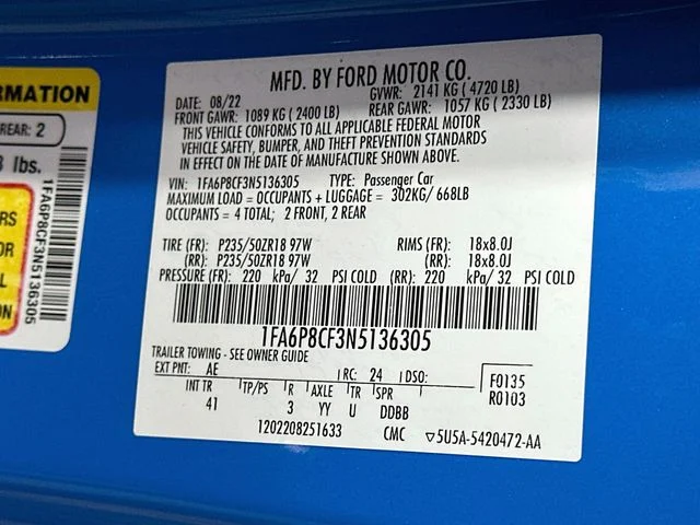 Certified Pre-Owned 2022 Ford Mustang GT Premium