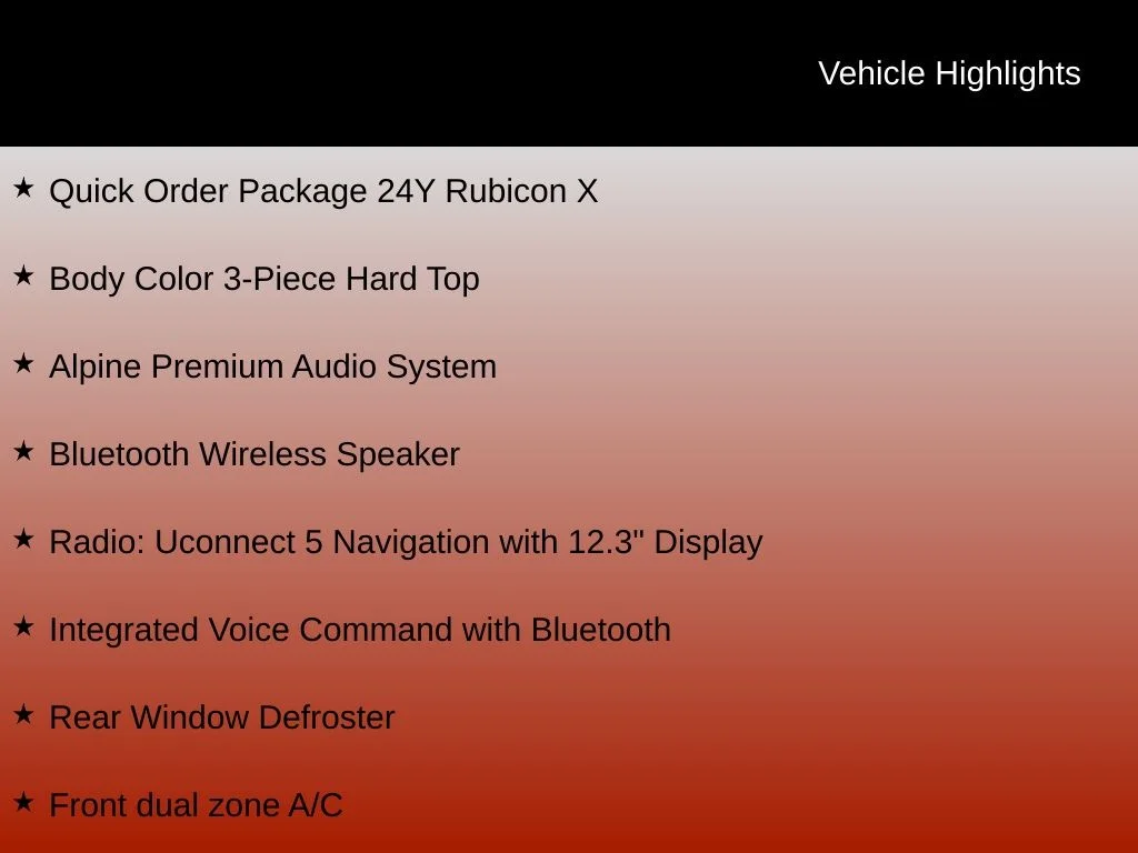 New 2026 Anvil Clear-Coat Exterior Paint Jeep Rubicon image 3