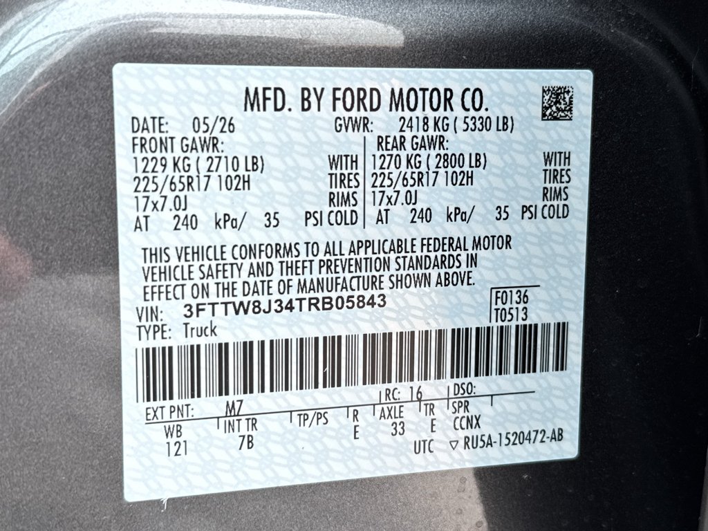 New 2026 Carbonized Gray Metallic Ford XLT image 27