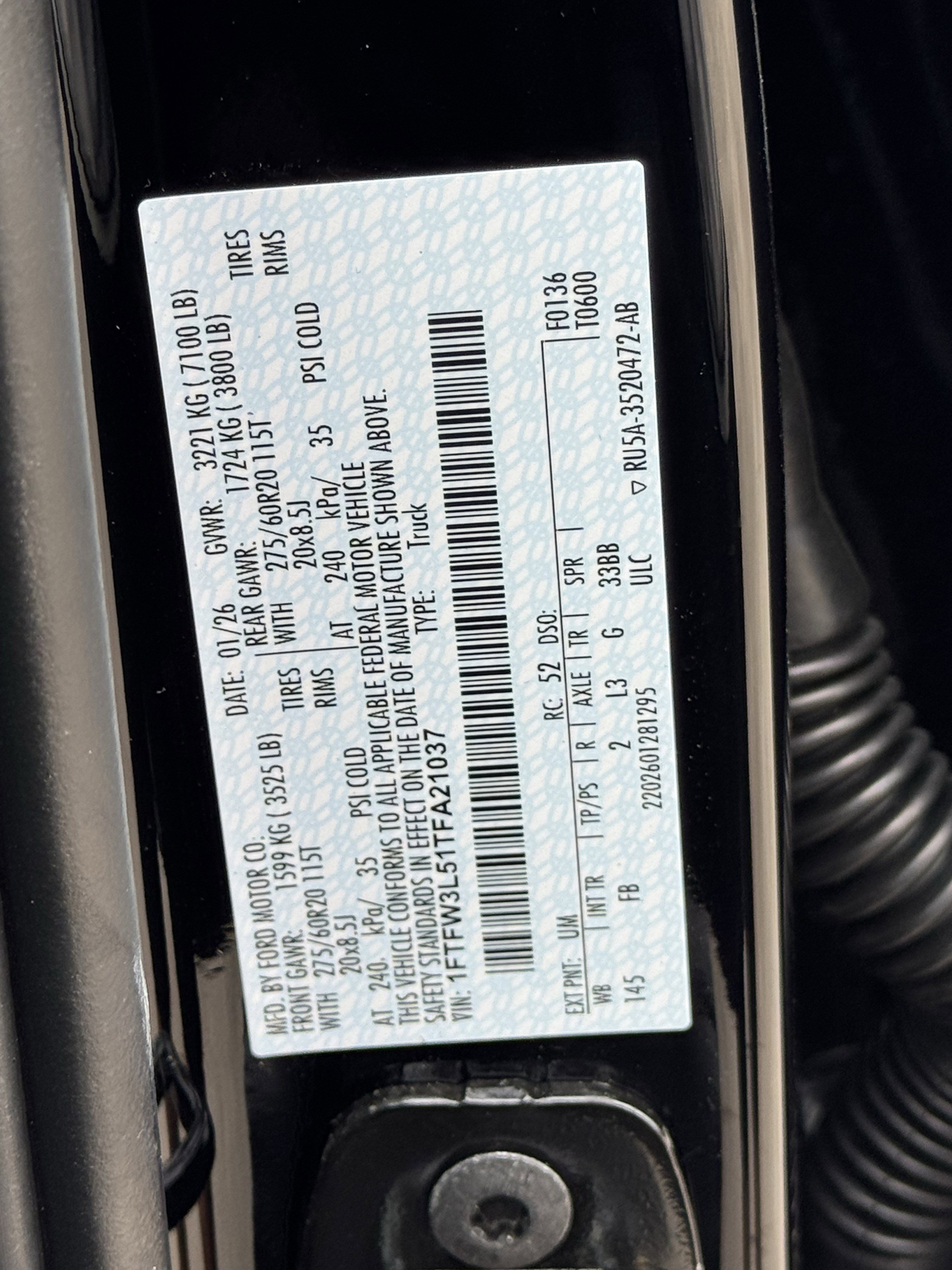 New 2026 Black Metallic Ford XLT image 21