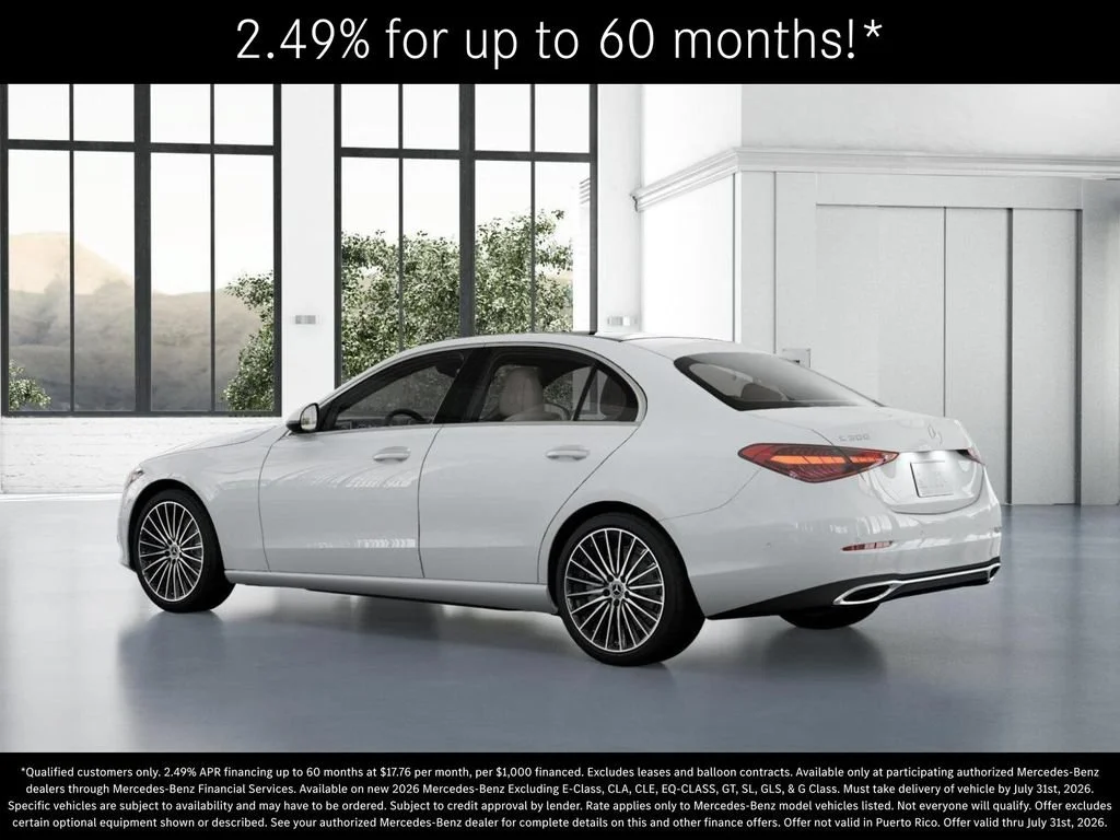 New 2026 Polar White Mercedes-Benz C 300 image 72