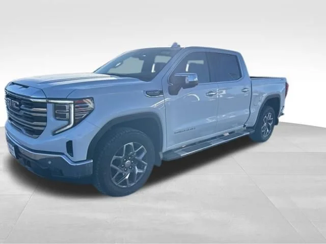New 2026 Glacier White Tricoat GMC SLT image 1
