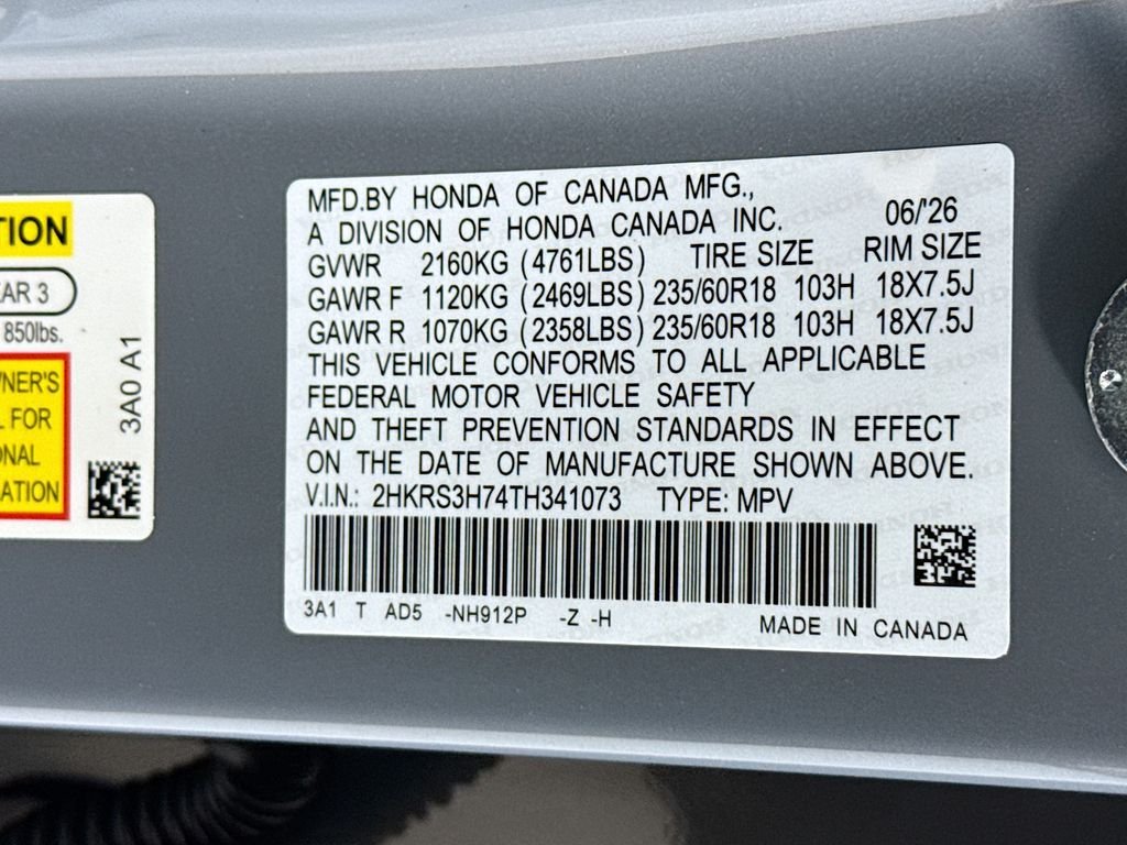 New 2026 Urban Gray Pearl Honda EX-L image 32