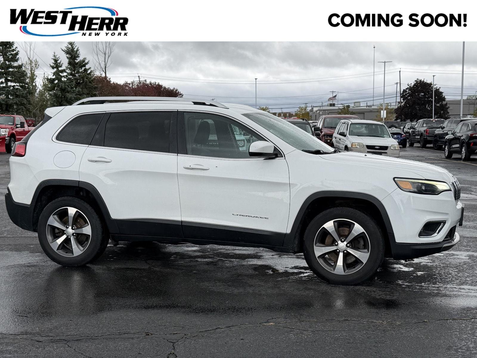 Used 2019 Bright White Clearcoat Jeep Limited image 1