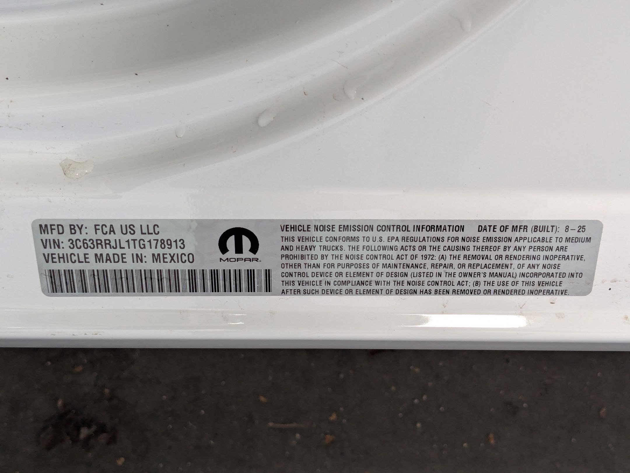 New 2026 Bright White Clear-Coat Exterior Paint RAM Laramie image 19