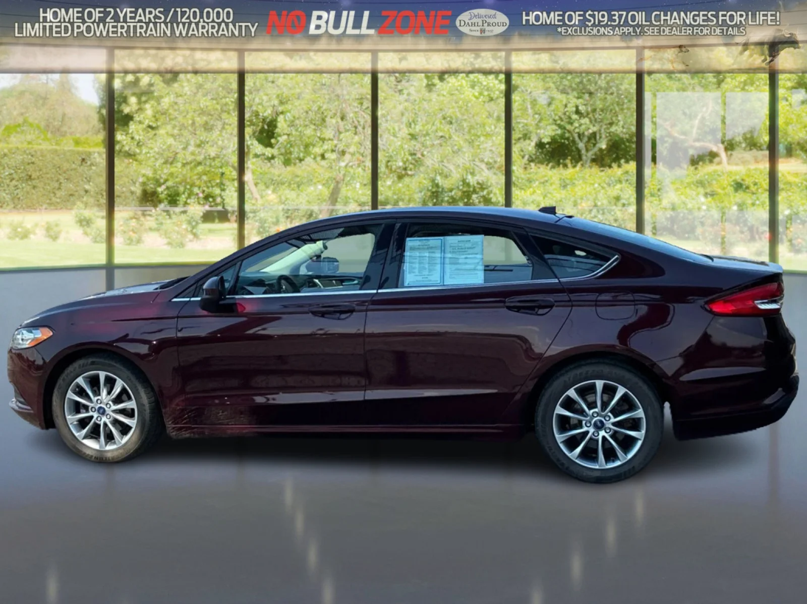 Used 2017 Burgundy Velvet Metallic Tinted Clearcoat Ford SE image 2