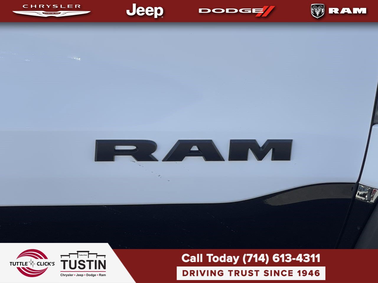 New 2026 Bright White Clear-Coat Exterior Paint RAM RHO image 14