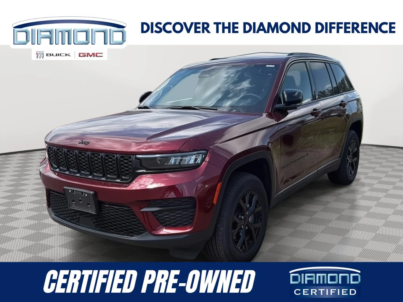 Used 2025 Velvet Red Pearlcoat Jeep Altitude image 1