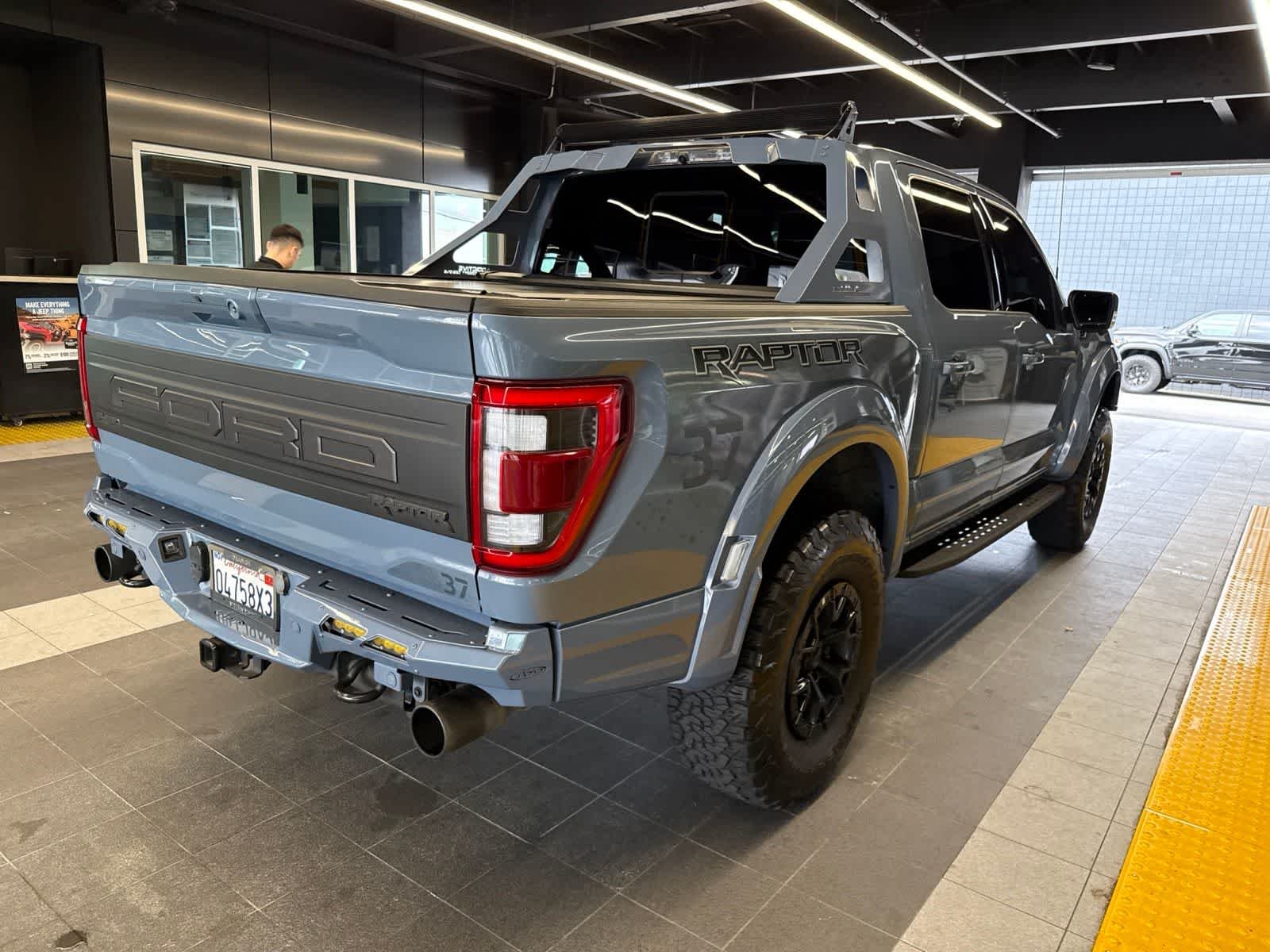 Used 2023 Azure Gray Metallic Tri-Coat Ford Raptor image 15