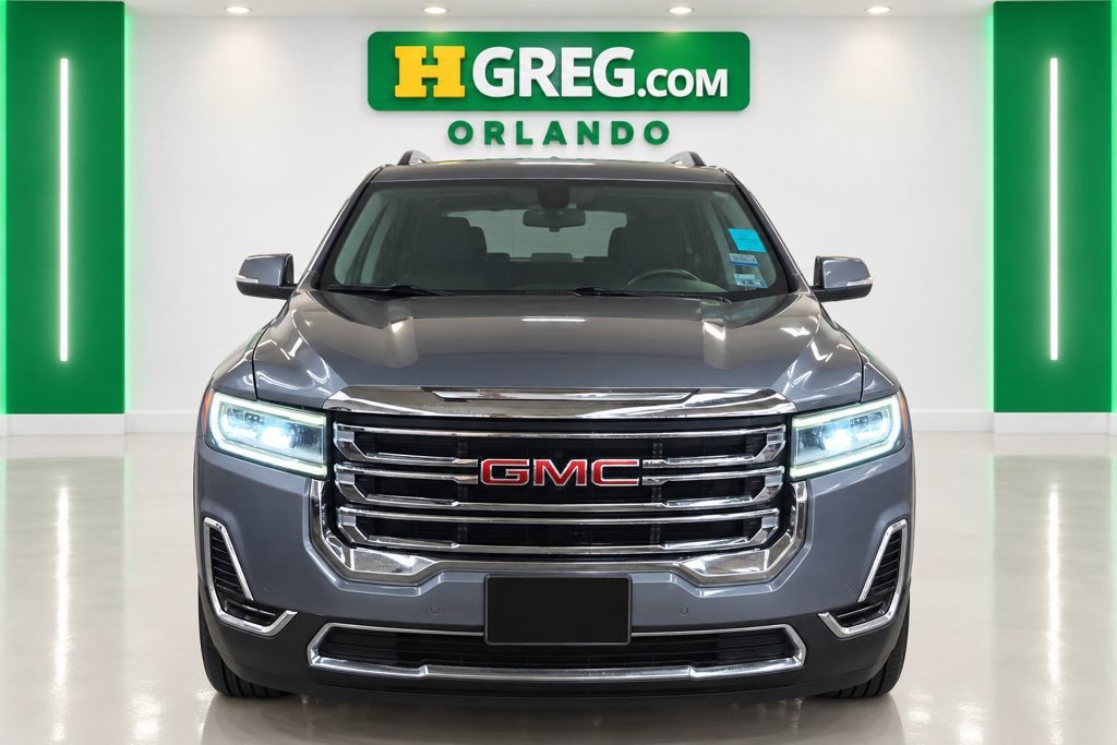 Used 2021 Satin Steel Metallic GMC SLE image 1