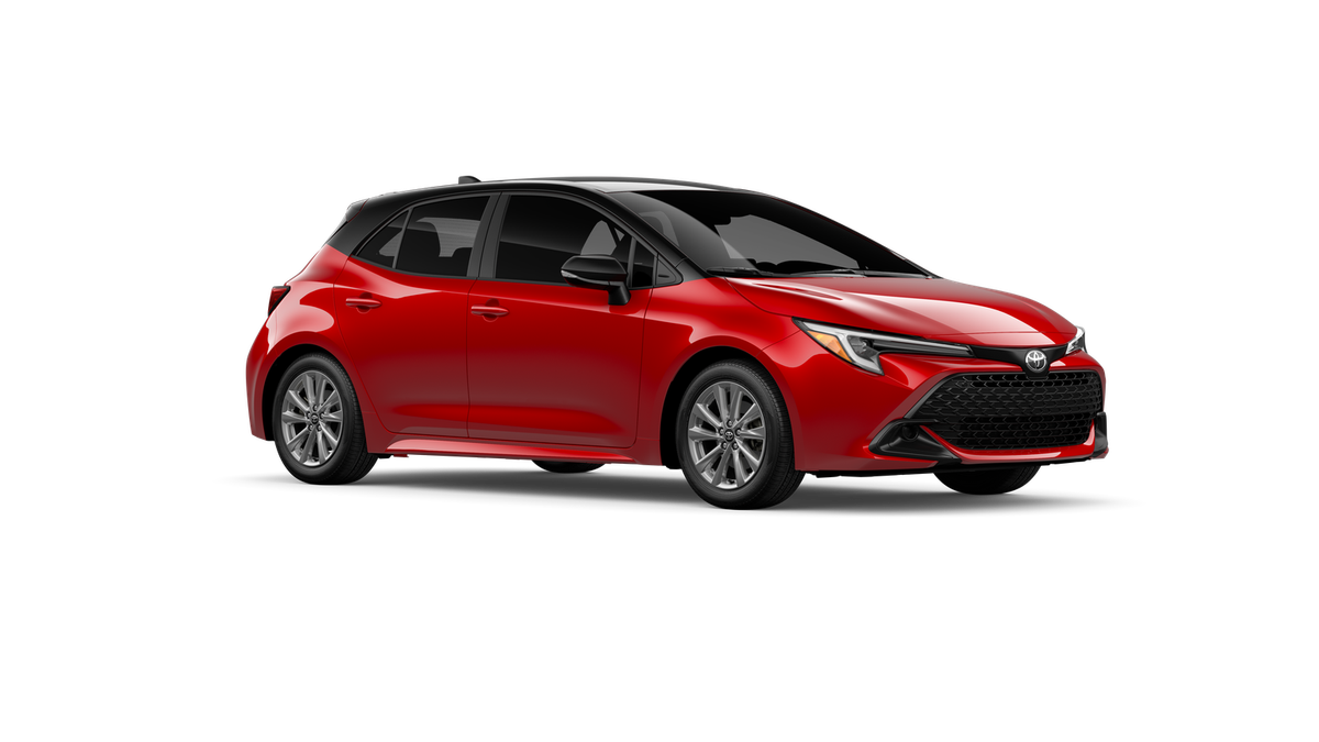 New 2027 Finish Line Red with Black roof Toyota SE image 14