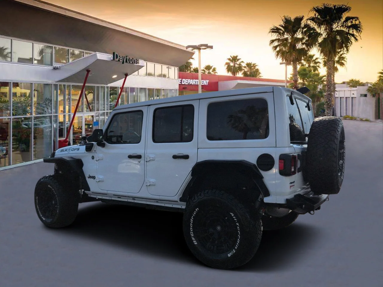 Used 2024 Bright White Clearcoat Jeep Willys image 5