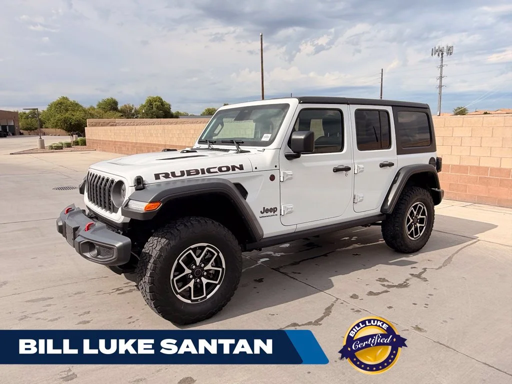 Certified Used 2025 White Jeep Rubicon image 1