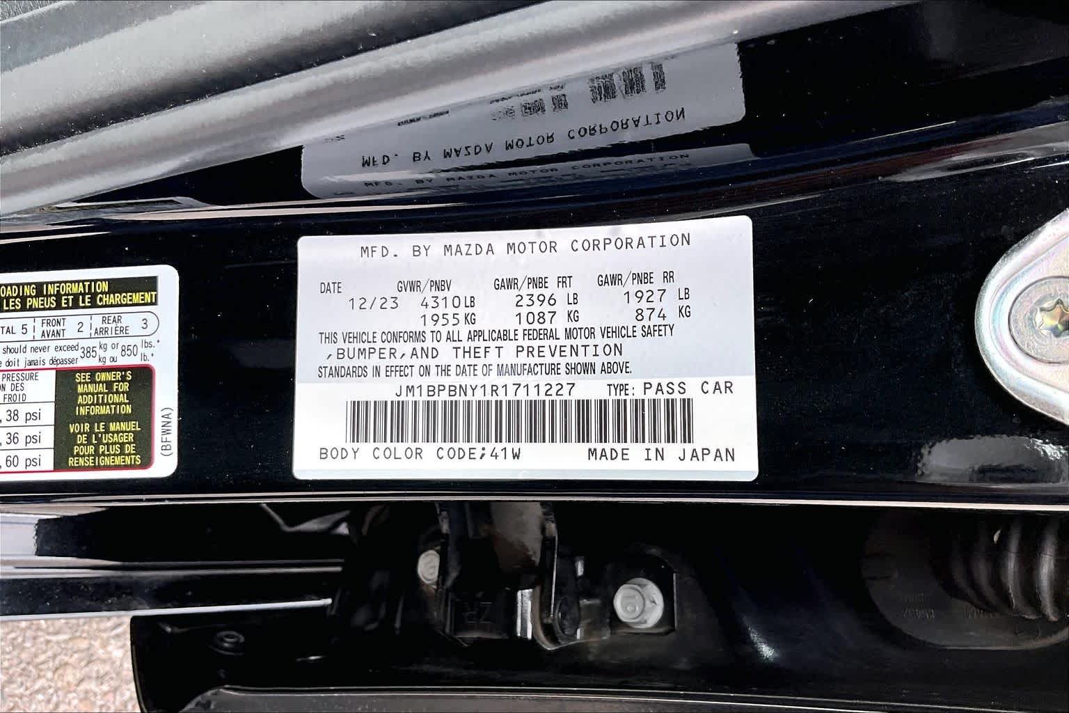 Used 2024 Jet Black Mica Mazda 2.5 Turbo Premium Plus image 33