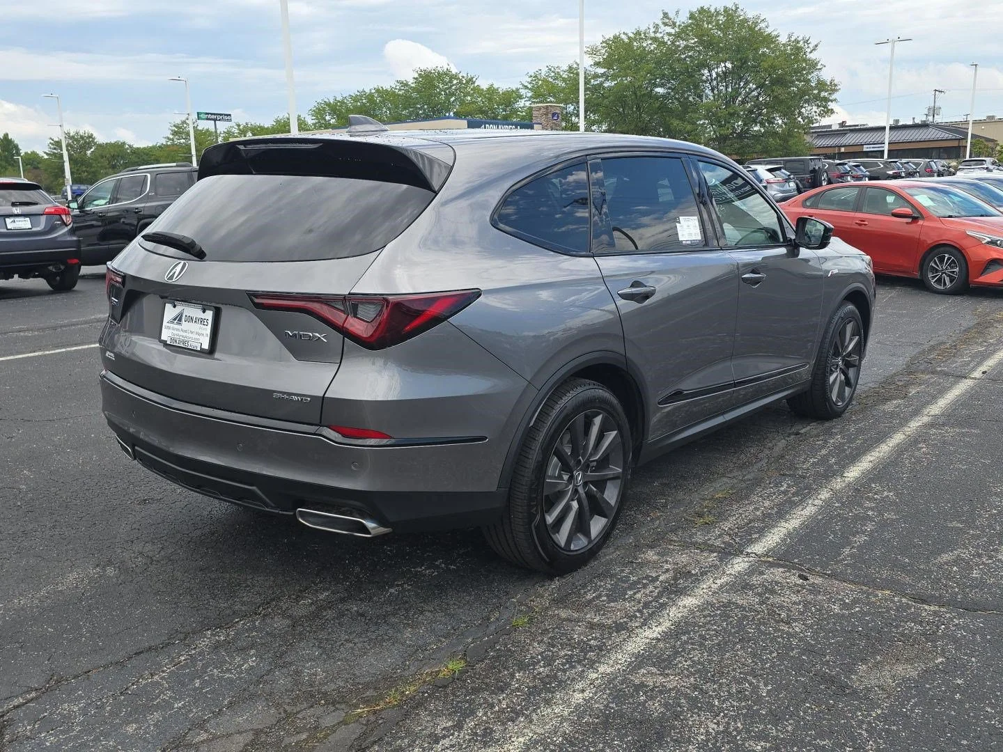 Used 2025 Liquid Carbon Metallic Acura SH-AWD A-SPEC image 45