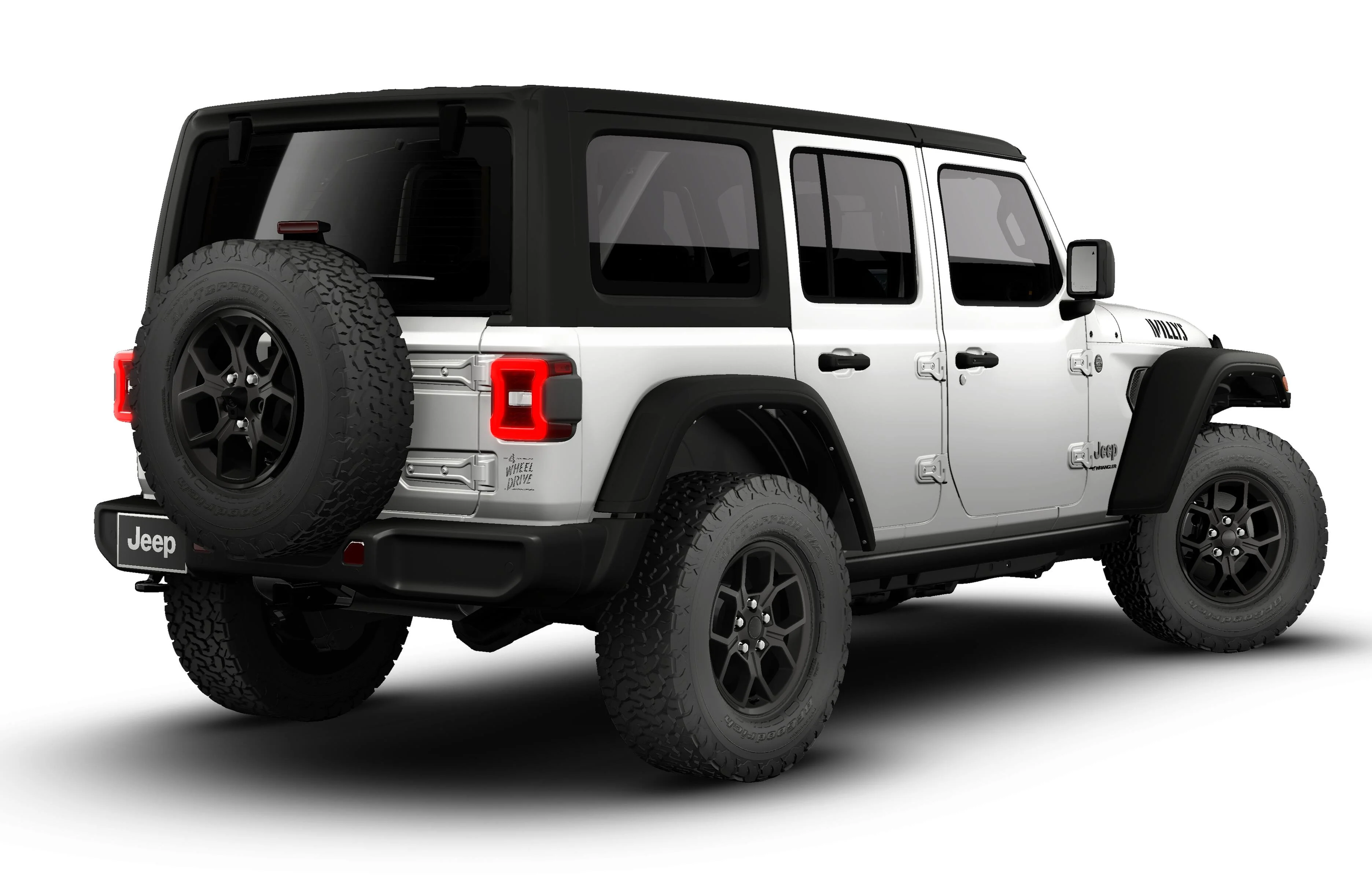 New 2026 Bright White Clear-Coat Exterior Paint Jeep Willys image 28