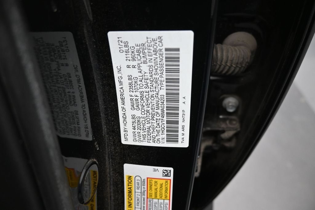 Used 2021 Black Honda Sport Special Edition image 20