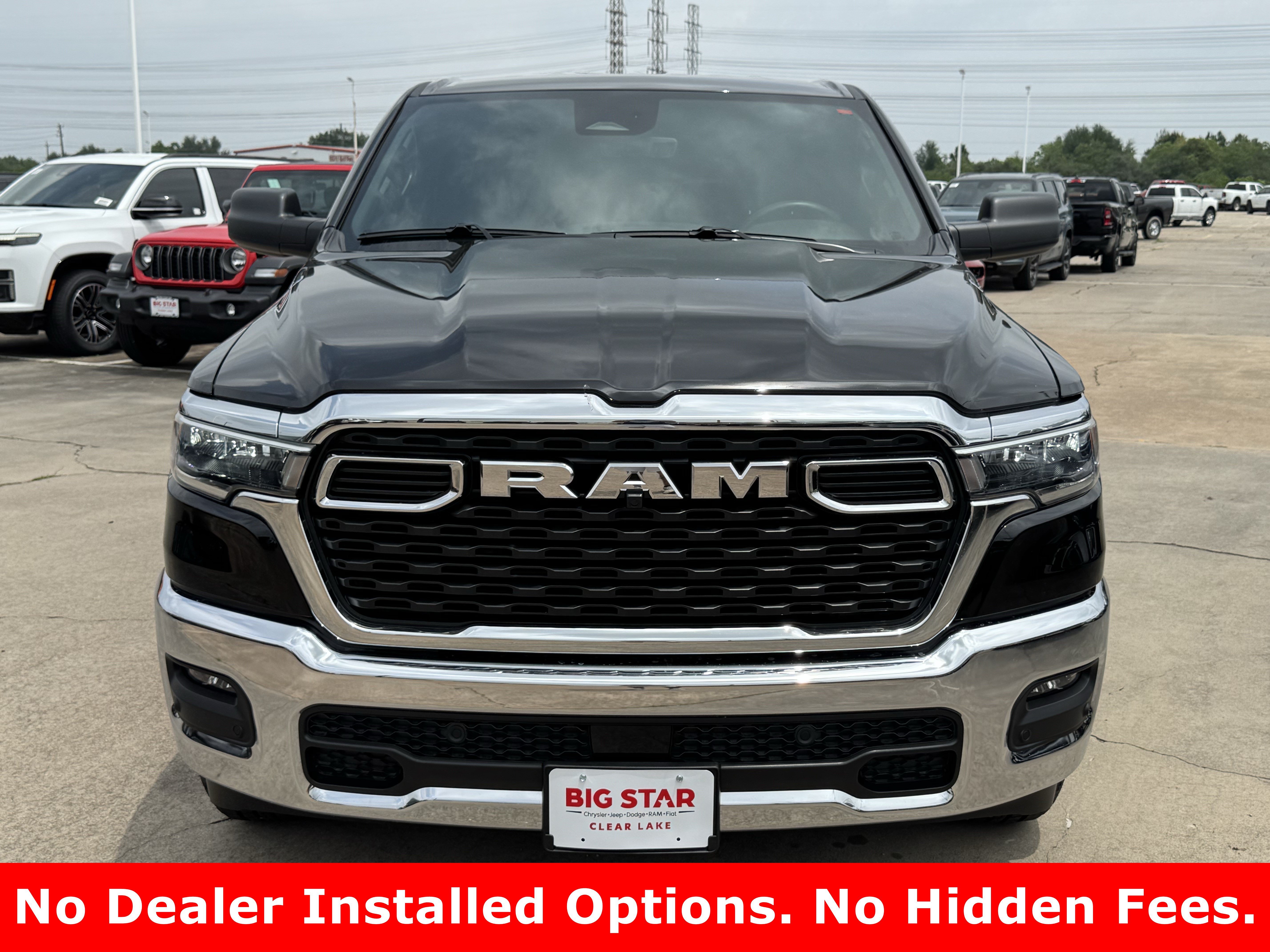 New 2026 Diamond Black Crystal Pearl-Coat Exterior Paint RAM Lone Star image 3