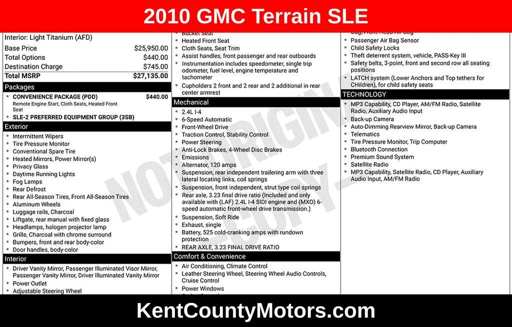2010 GMC Terrain FWD SLE-2's photo