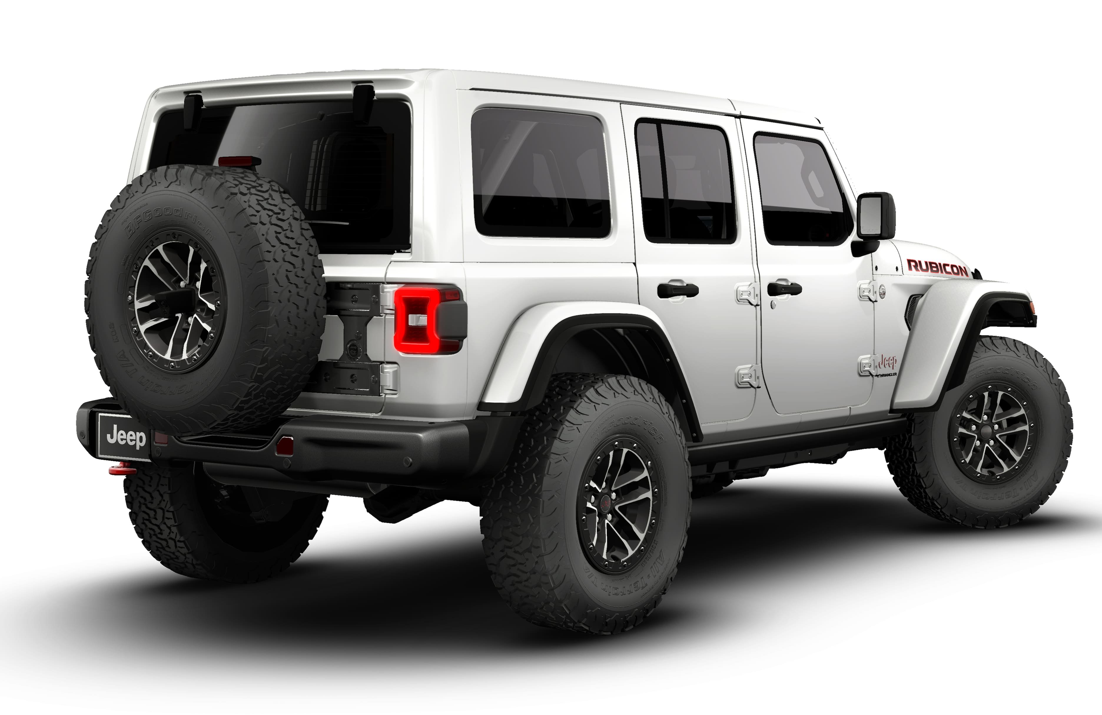 New 2026 Bright White Clear-Coat Exterior Paint Jeep Rubicon image 14