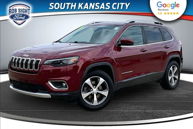 Used 2019 Velvet Red Pearlcoat Jeep Limited image 1