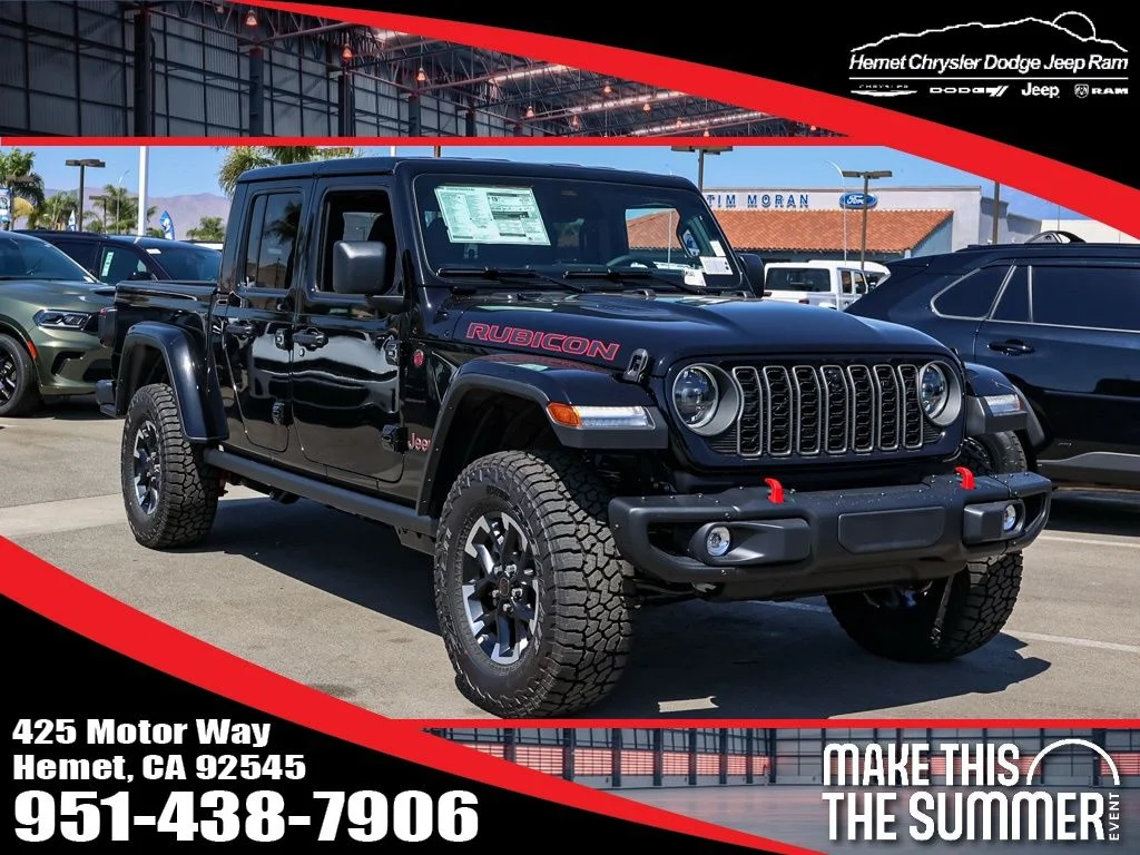 New 2026 Black Clearcoat Jeep Rubicon X image 1