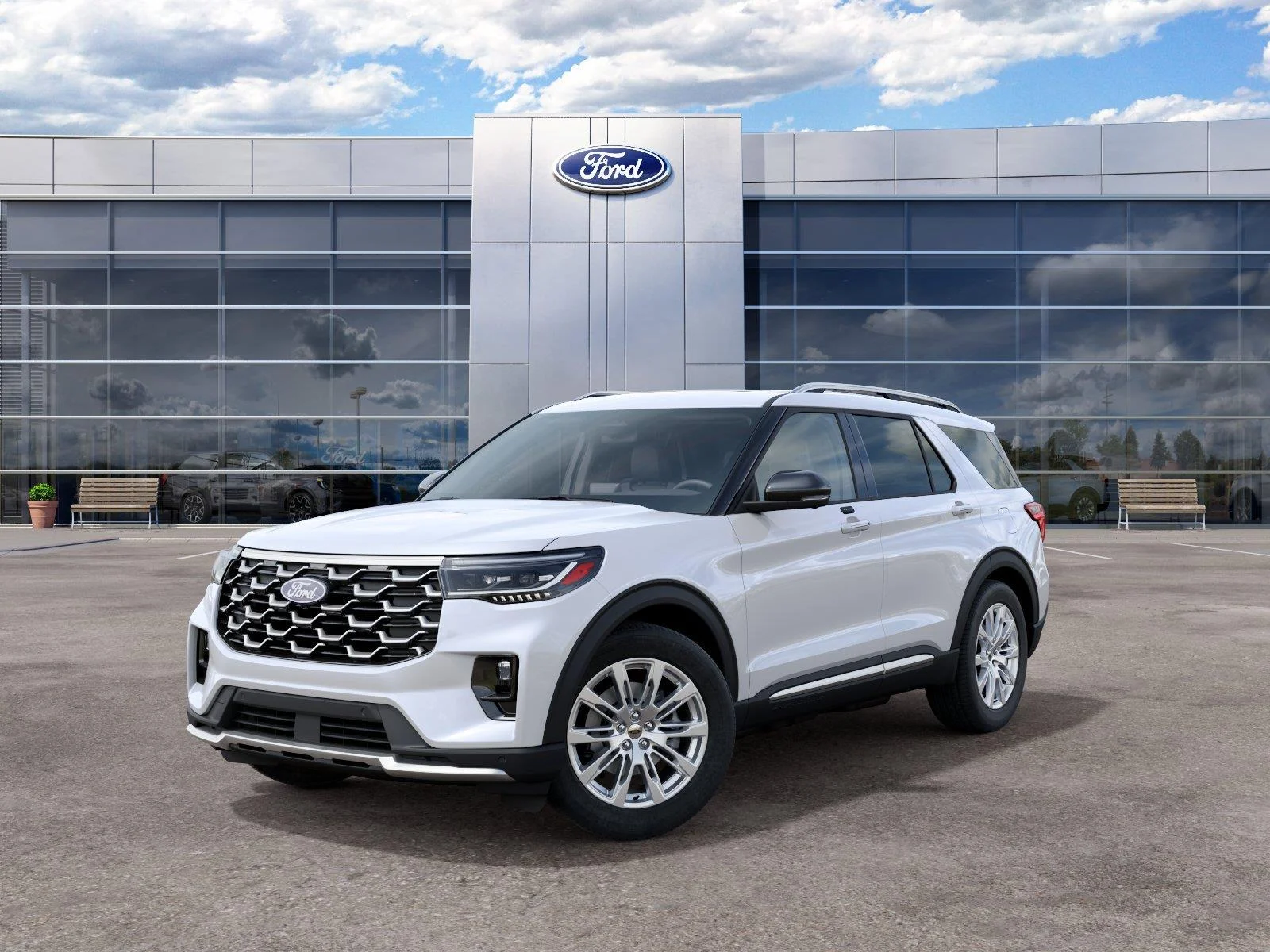 New 2027 Star White Metallic Tri-Coat Ford Platinum™ image 2