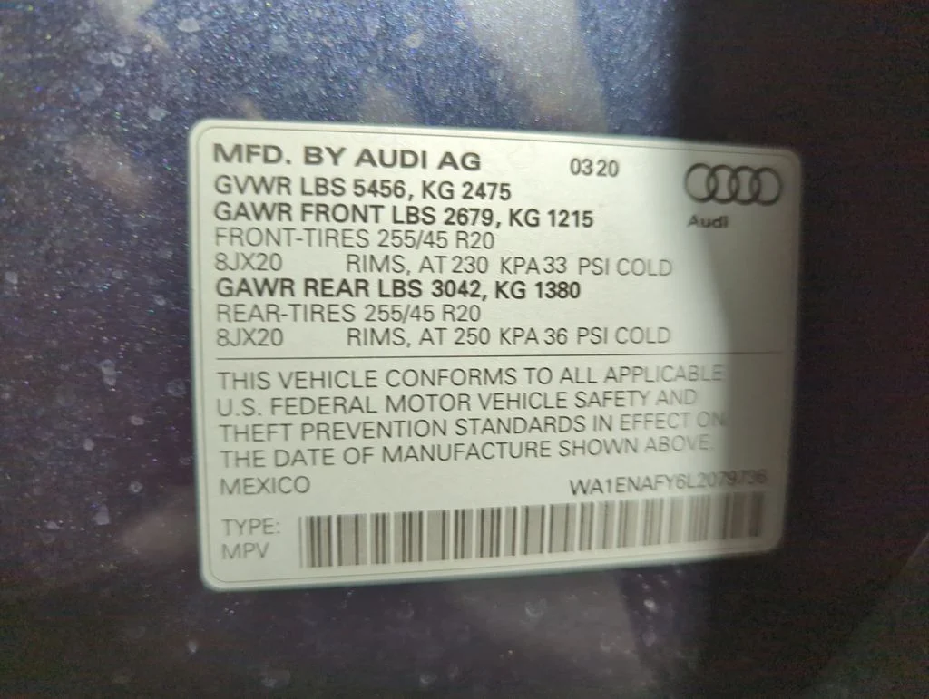 Used 2020 Moonlight Blue Audi Premium Plus image 24