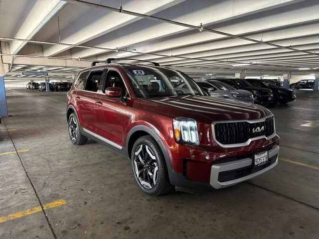 Certified Used 2023 Red Kia EX FWD image 2