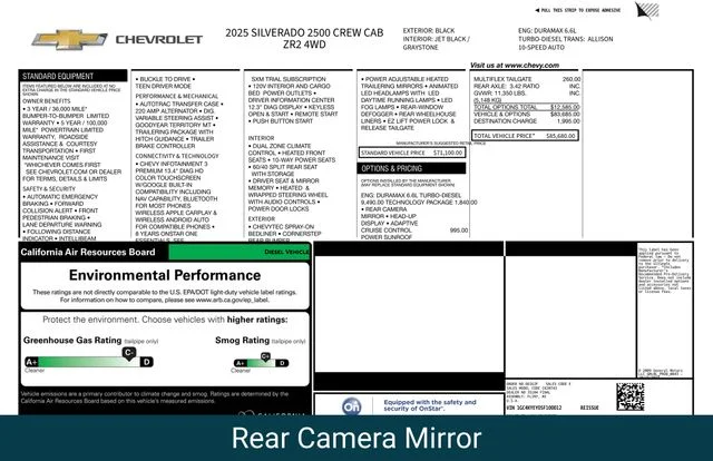 Used 2025 Black Chevrolet ZR2 image 5