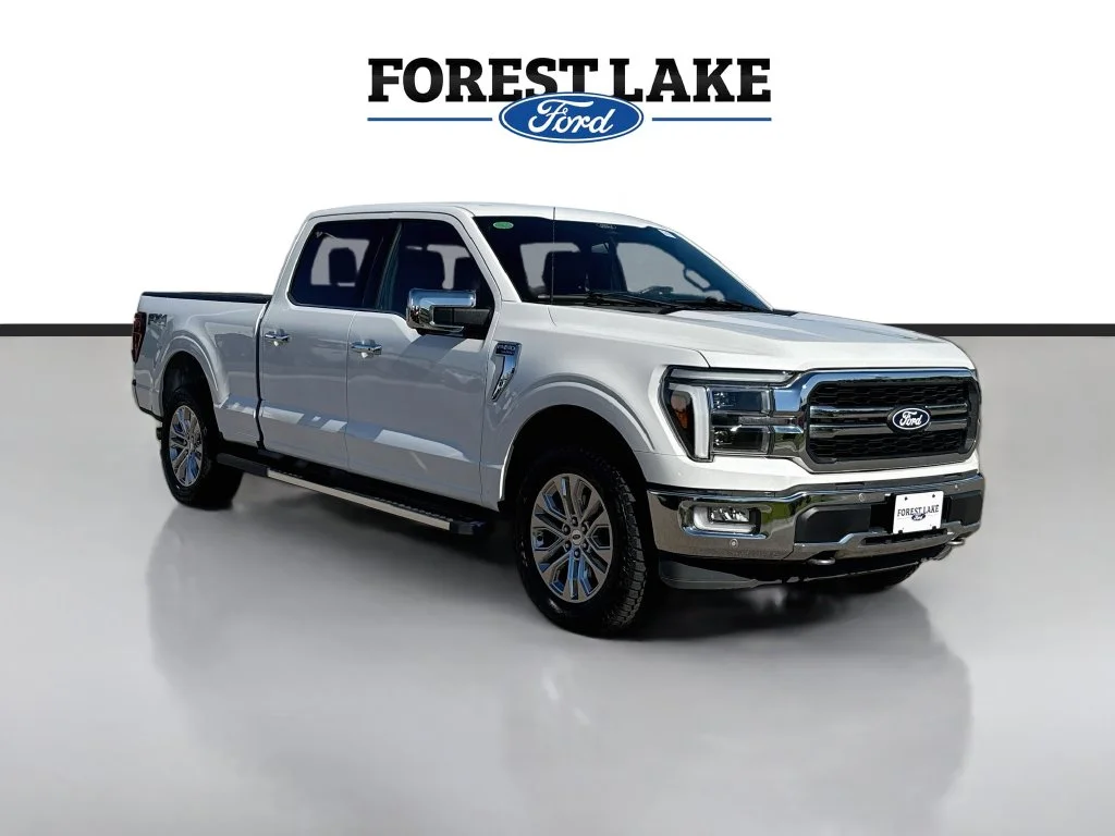 Certified Used 2024 White Metallic Ford Lariat image 1