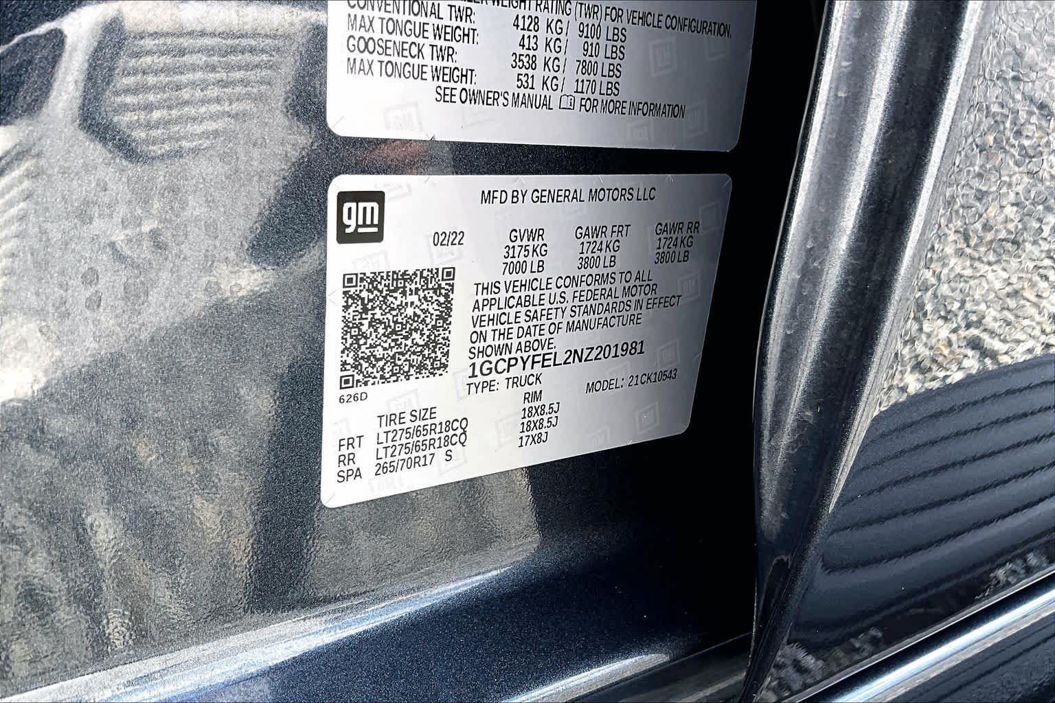 Used 2022 Shadow Gray Metallic Chevrolet LT Trail Boss image 37