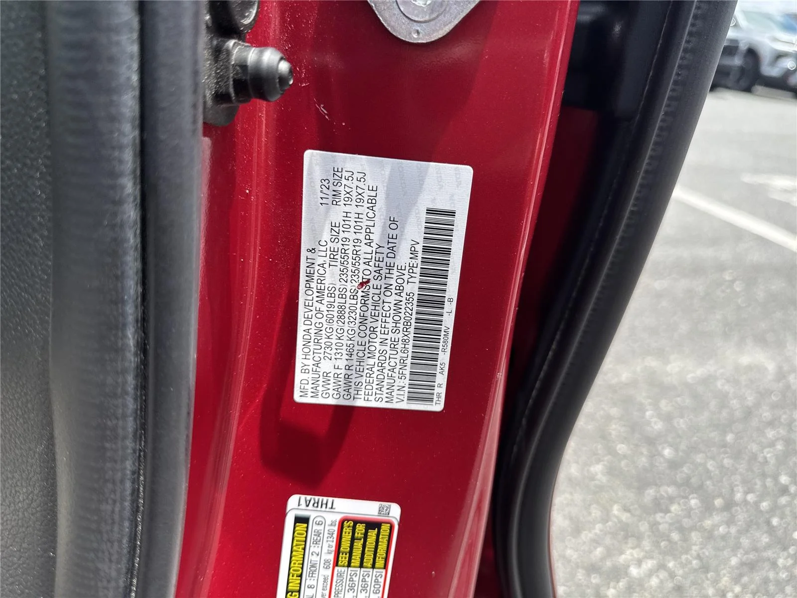 Used 2024 Radiant Red Metallic II Honda Touring image 40
