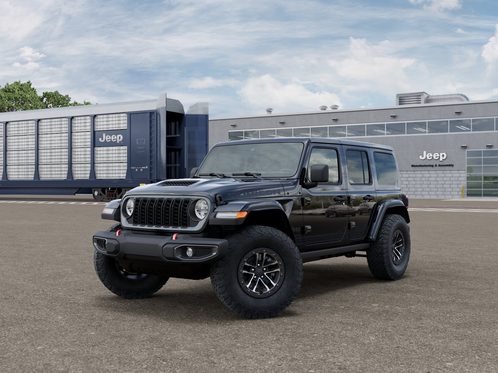 New 2026 Black Clear-Coat Exterior Paint Jeep Rubicon image 1