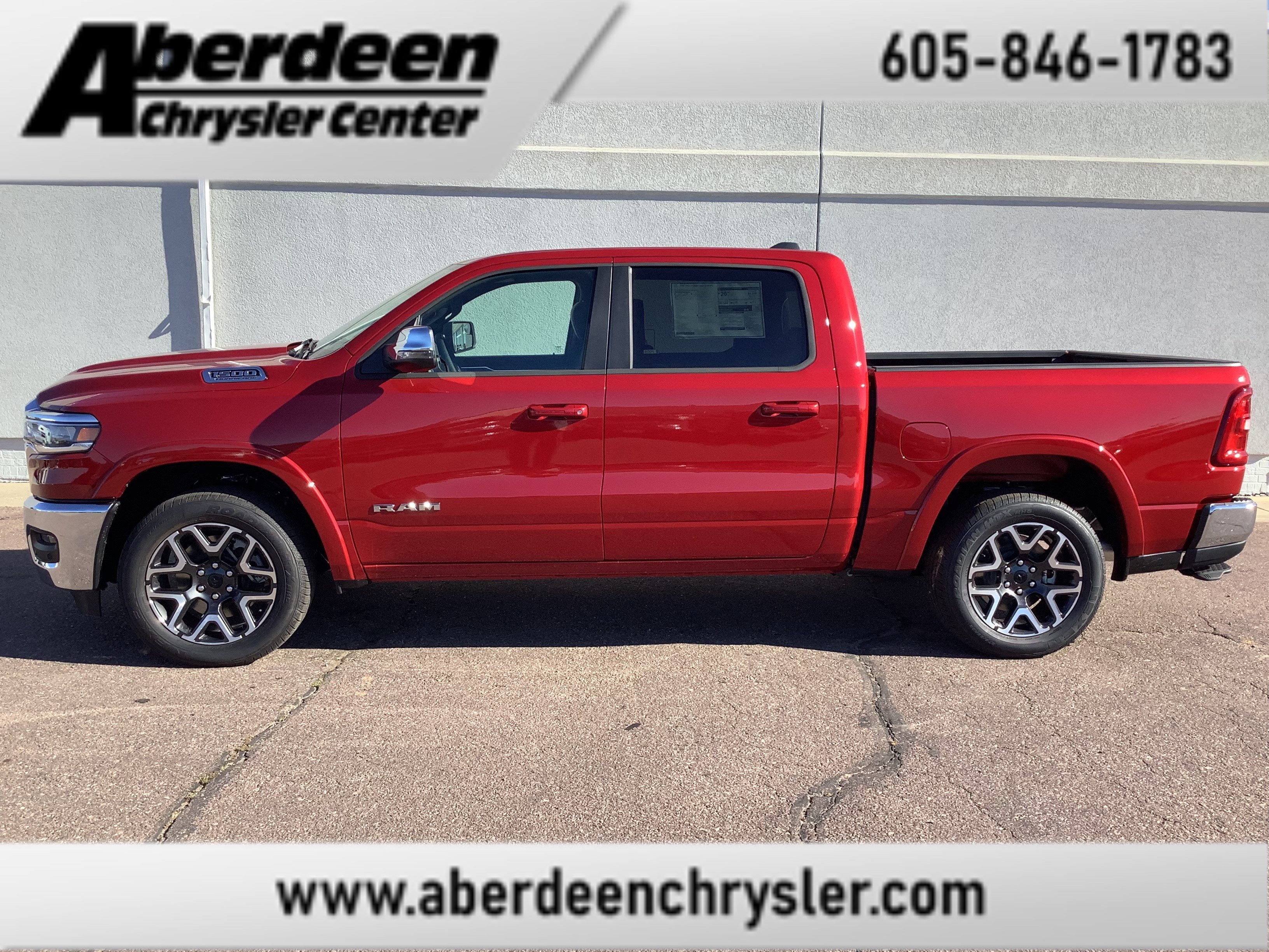 New 2026 Molten Red Pearl-Coat Exterior Paint RAM Laramie image 1