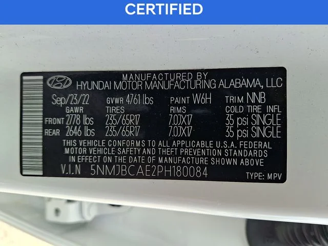 Certified Used 2023 White Hyundai SEL image 27