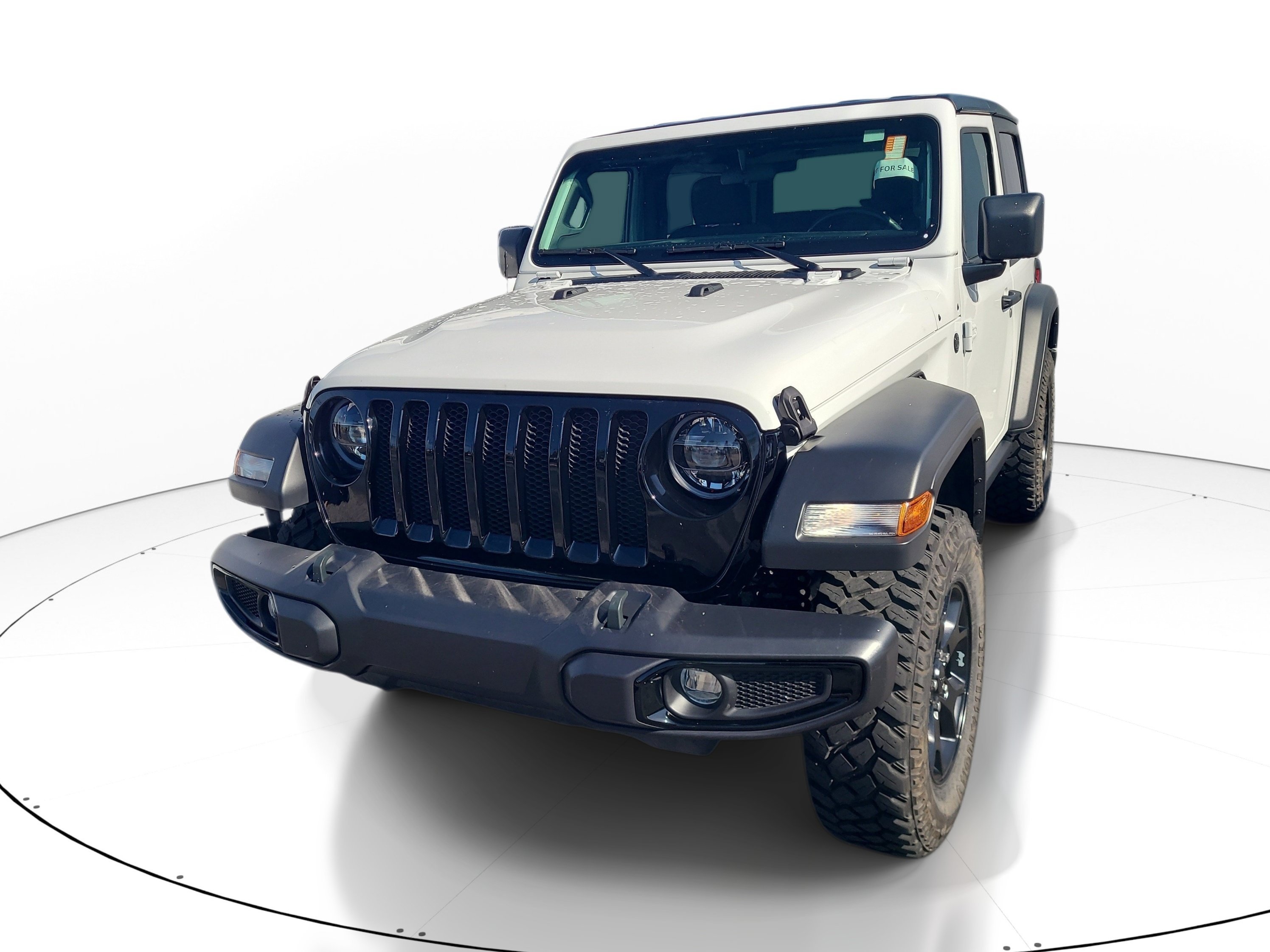 Used 2021 Bright White Clearcoat Jeep Willys image 2