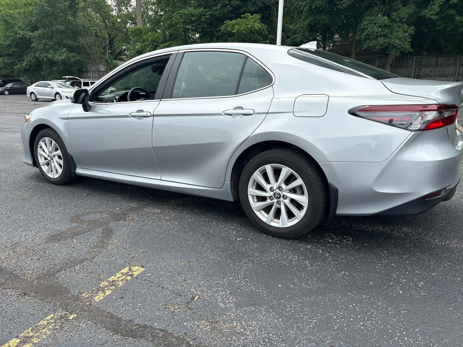 Used 2024 Celestial Silver Metallic Toyota LE image 5