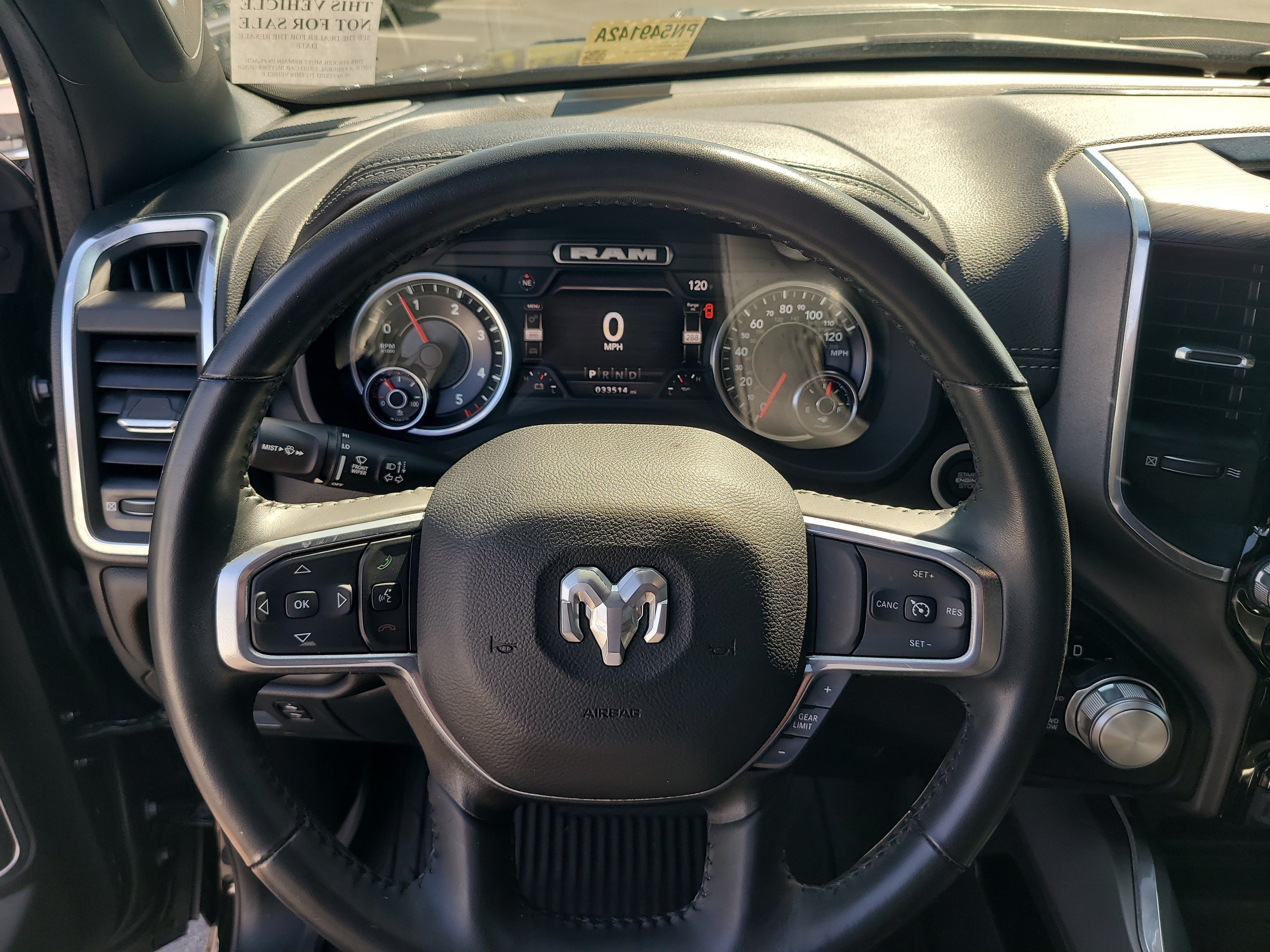 Used 2023 Diamond Black Crystal Pearlcoat Ram Laramie image 25