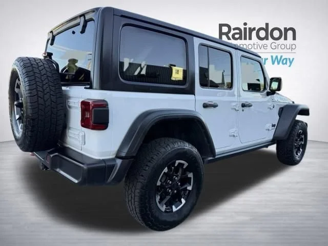 Used 2025 Bright White Clearcoat Jeep Rubicon image 7