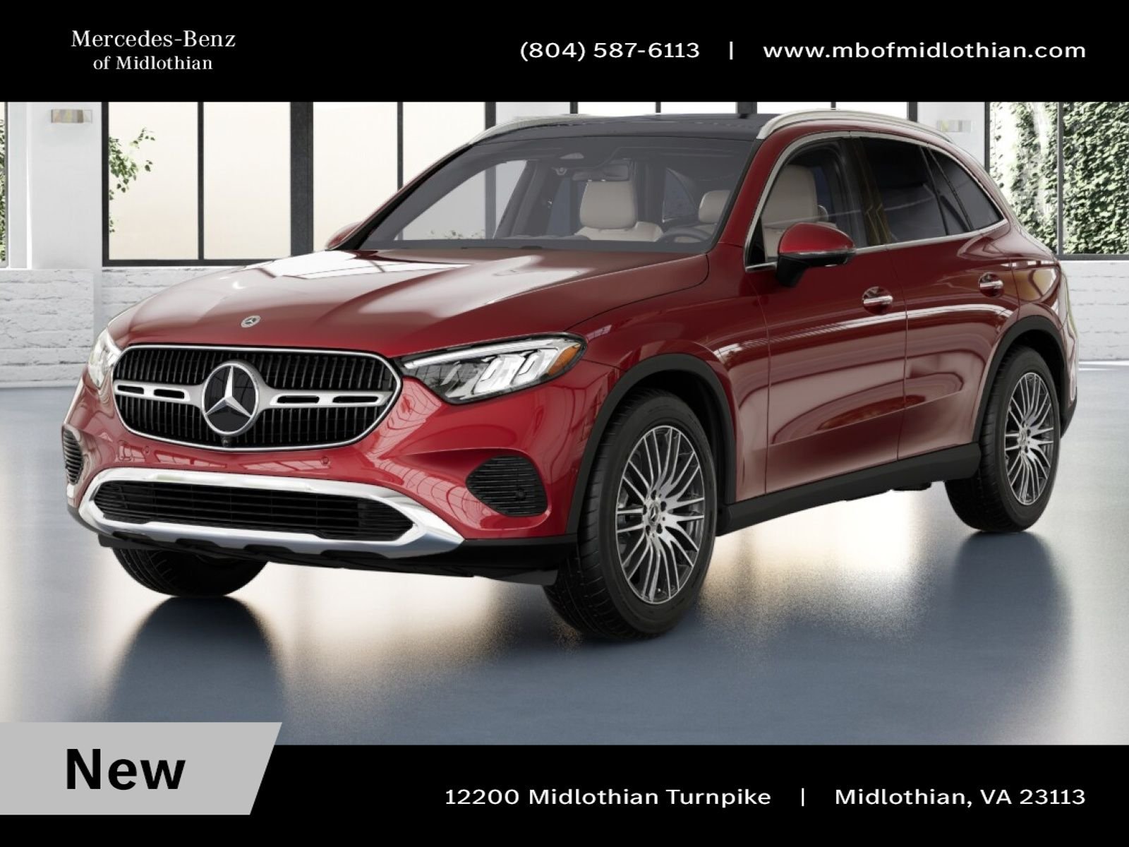 New 2026 MANUFAKTUR Patagonia Red Metallic Mercedes-Benz GLC 300 image 1