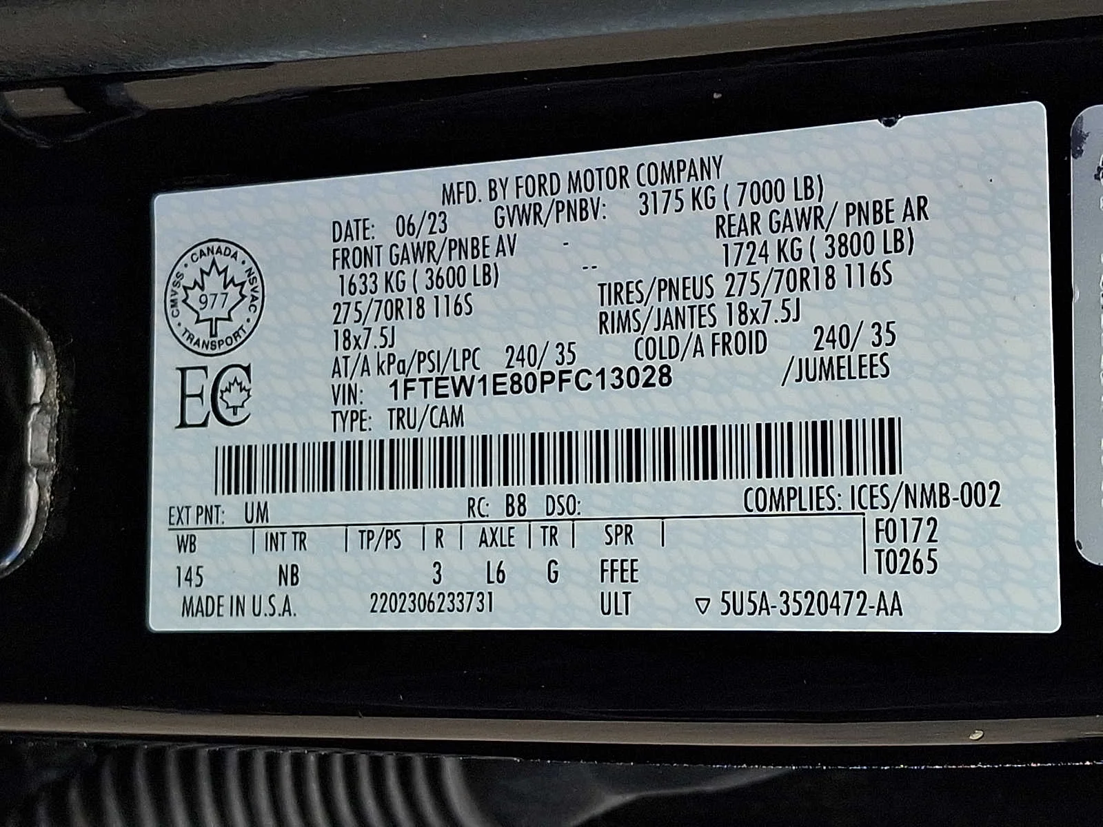 Used 2023 Agate Black Metallic Ford Tremor image 26