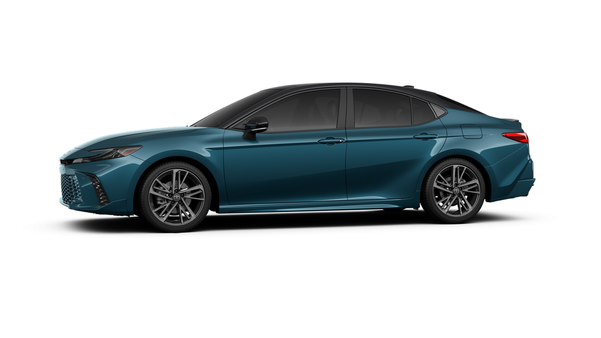 New 2026 Ocean Gem with Midnight Black Metallic roof Toyota XSE image 3