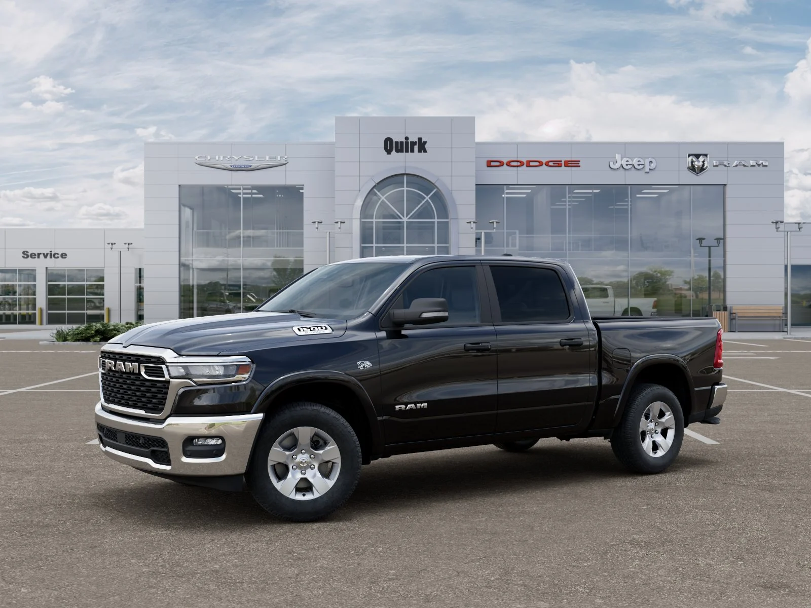 New 2026 Diamond Black Crystal Pearl-Coat Exterior Paint RAM Big Horn image 28