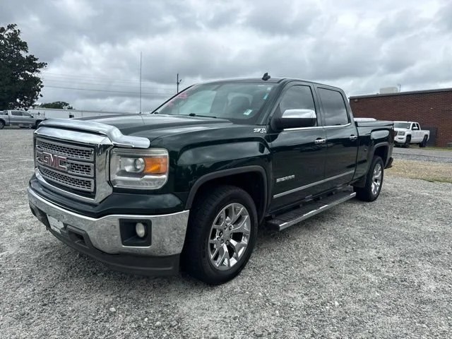 Used 2014 EMERALD GREEN METALLIC GMC SLT image 1
