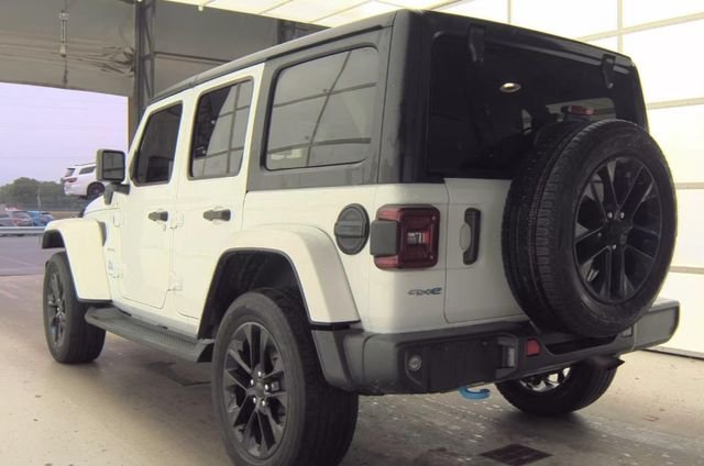 Used 2022 White Jeep Unlimited Sahara 4xe image 2