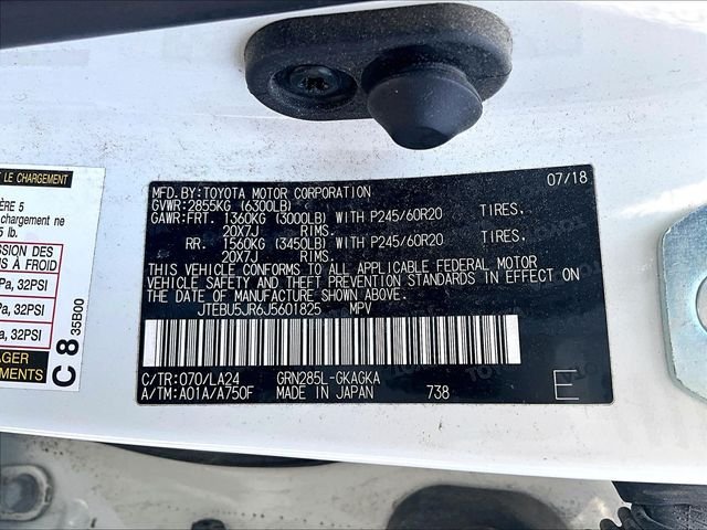 Used 2018 White Toyota Limited image 9
